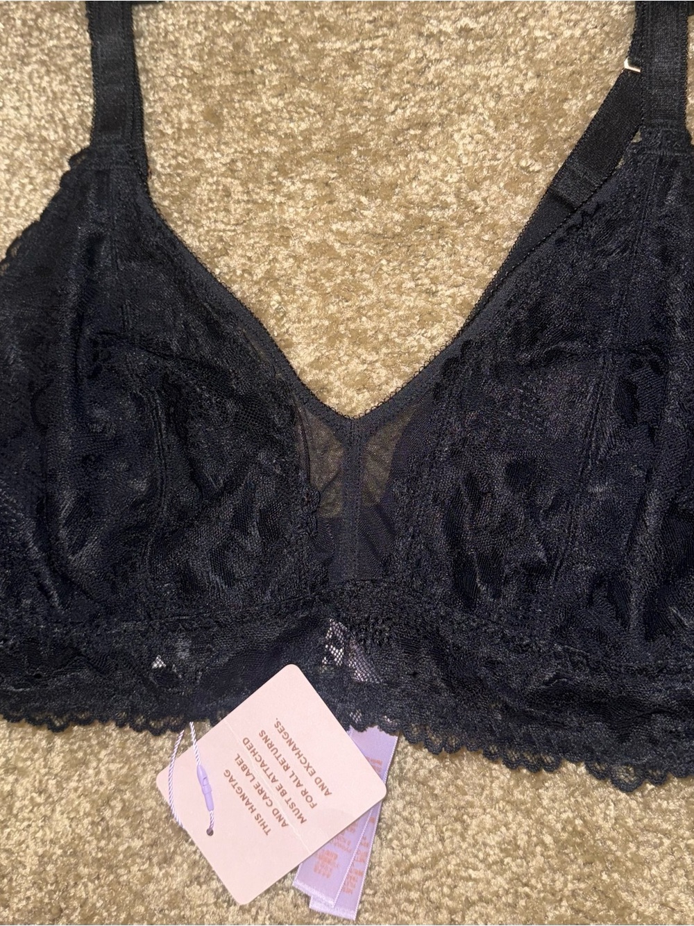 Savage X Fenty Black Lace Bralette